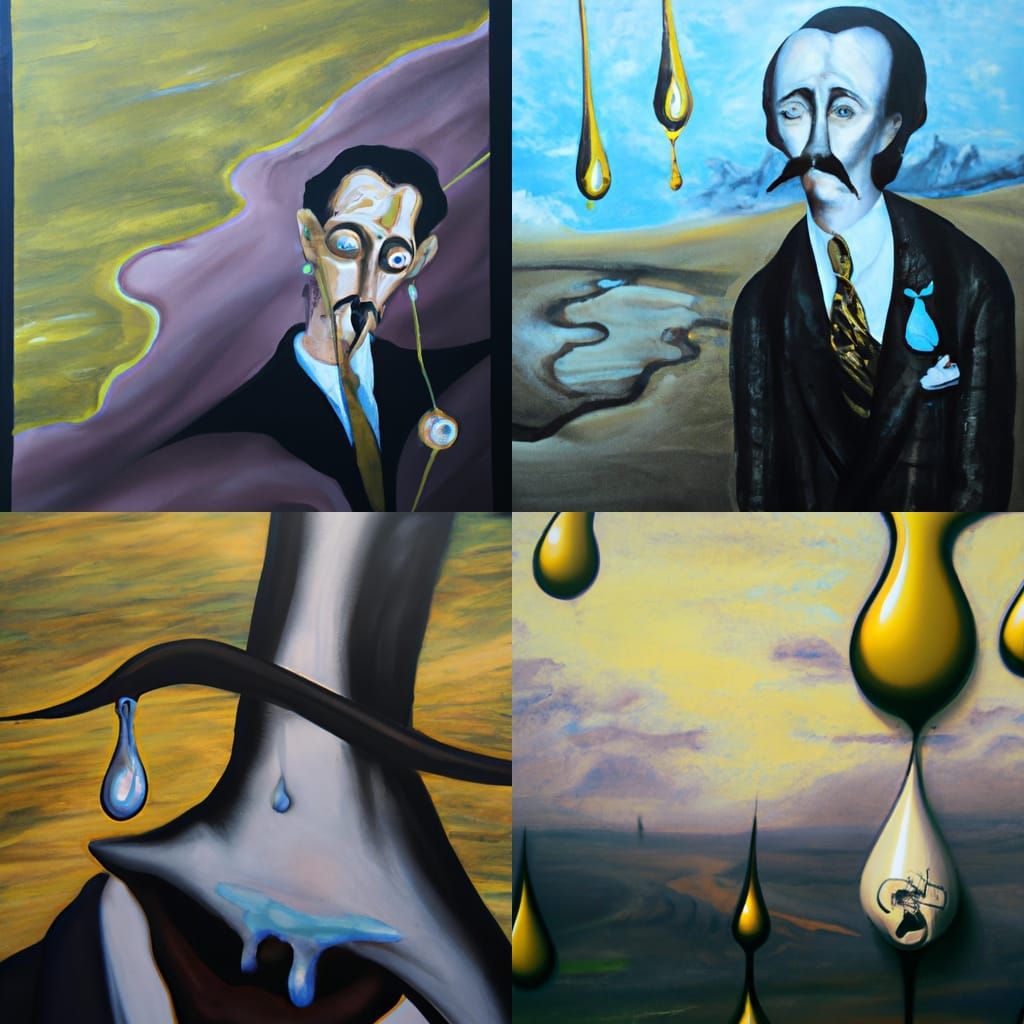 Surreal Melting Canvas Inspired by Salvador Dali