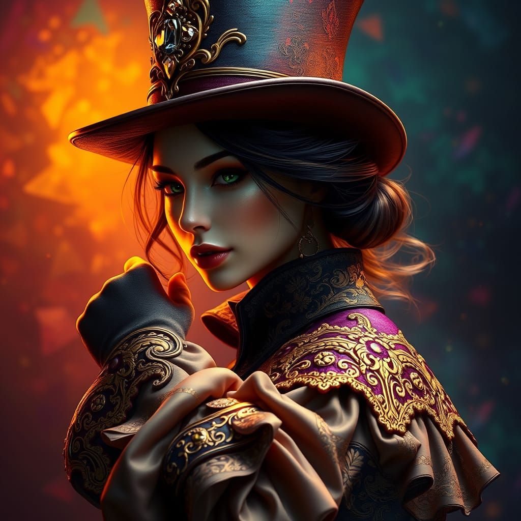 Enigmatic Mystic in Dreamlike Splendor