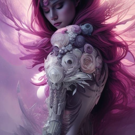 Dark Fantasy Warrior in Hyper-Detailed Digital Art