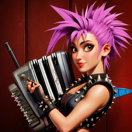 Pixie Punk Accordion Rocker