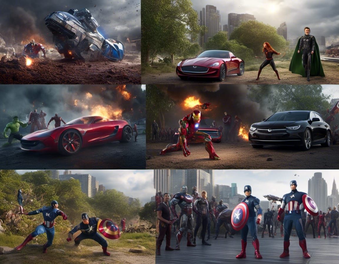 The Avengers Reimagined in Kyoot Style