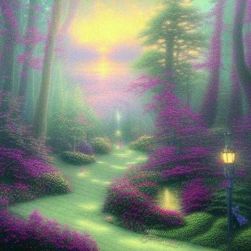Ethereal Pepe the Frog in Dreamy Landscape