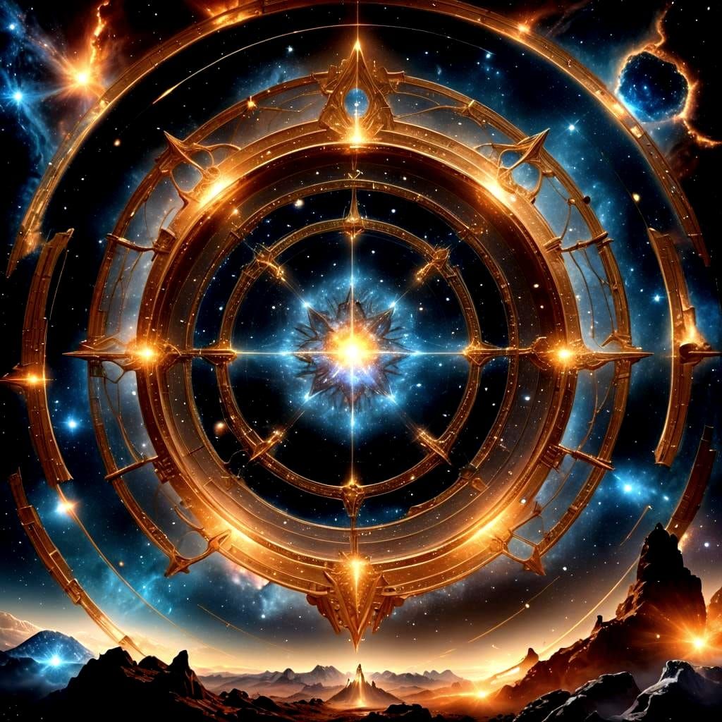 Cosmic Portal to Higher Dimensions: Digital Matte Painting