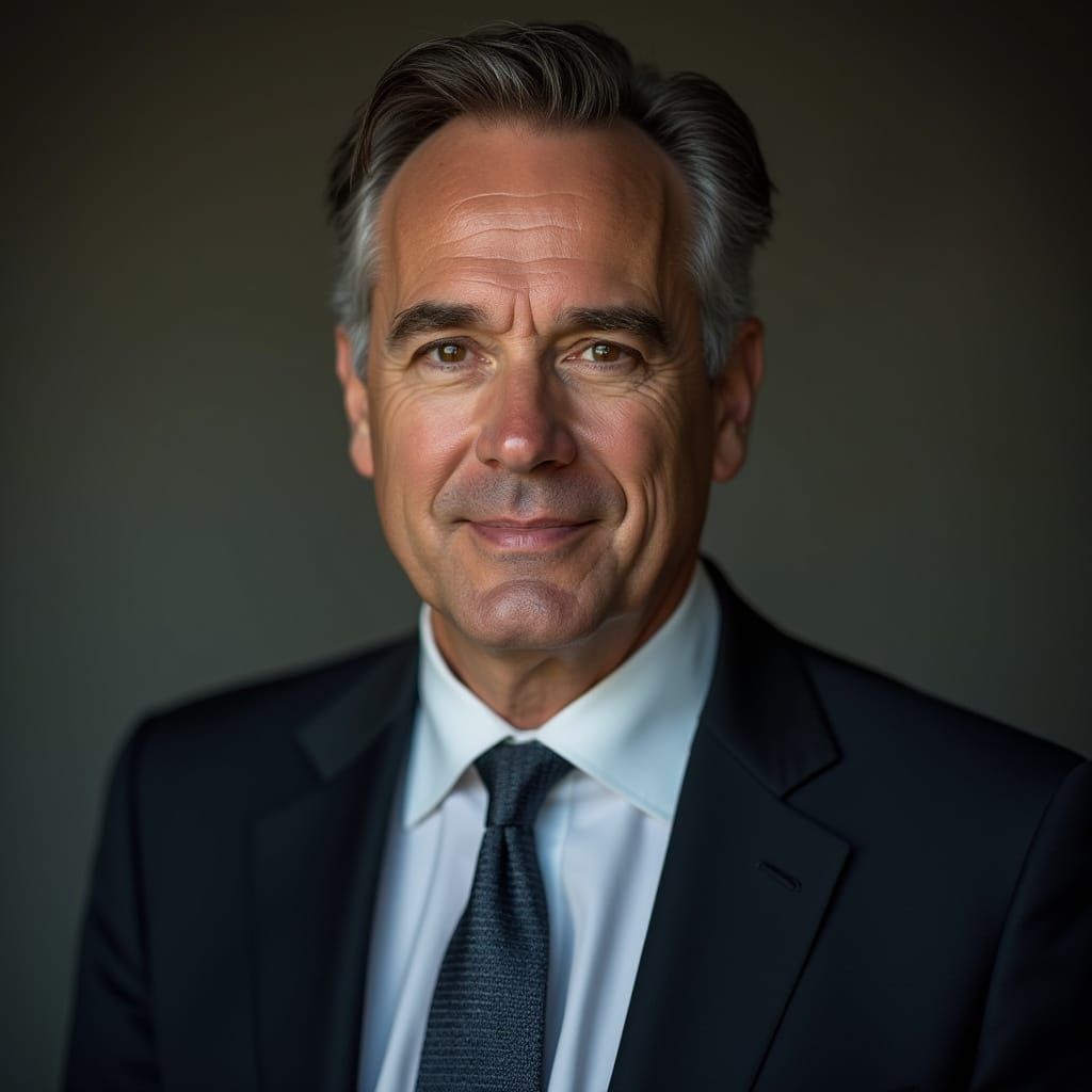 Refined Business Portrait in a Suit