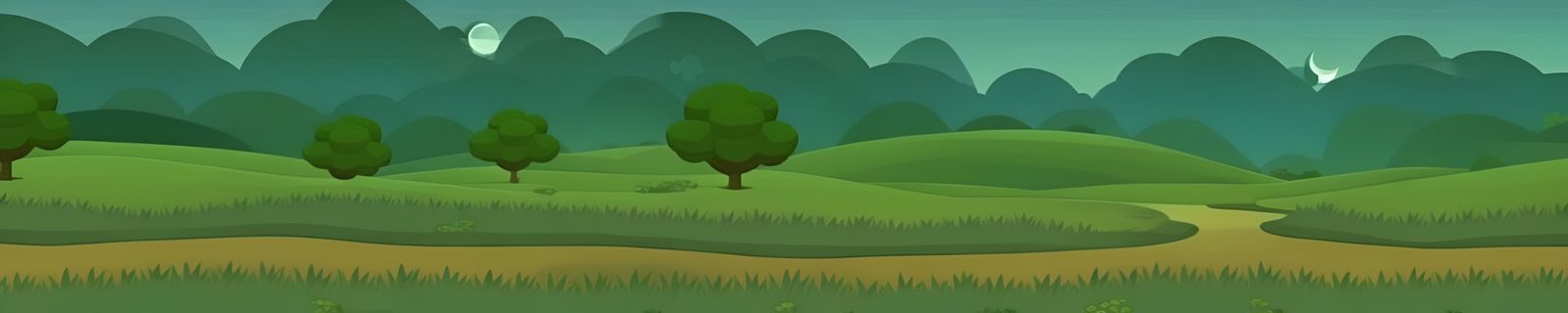 Relaxing Nature Walk Background for Video Game