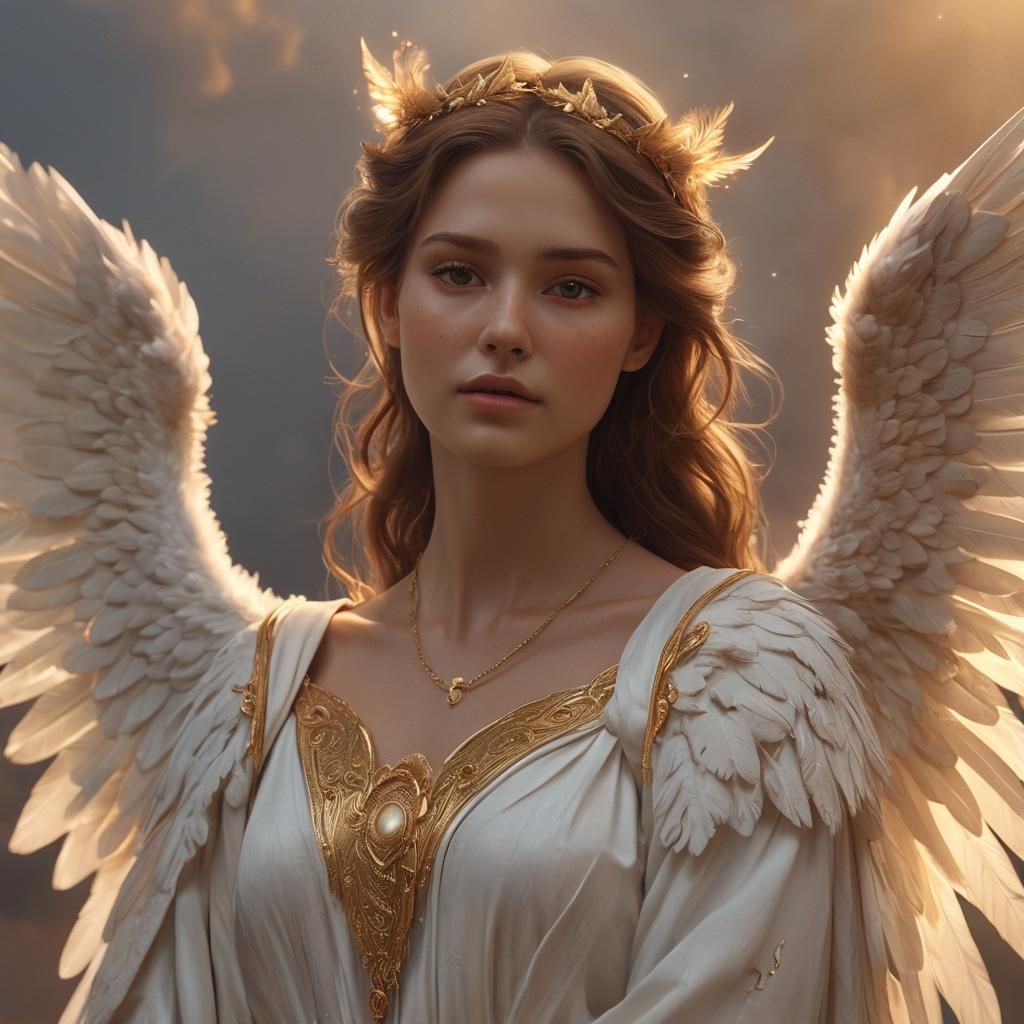 Luminous Seraph: Guardian of the Celestial Realm