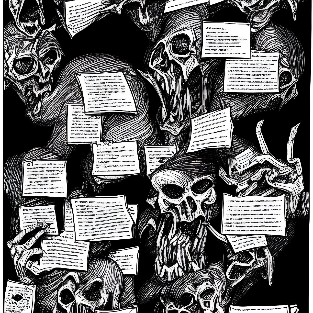 Mysterious Pages of an Evil Tome