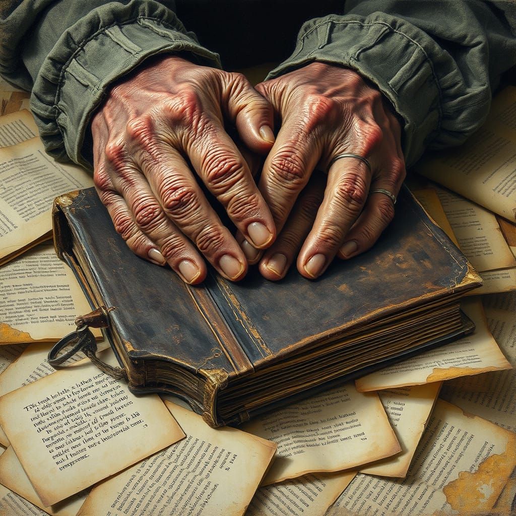 Weathered Hands Hold onto Forgotten Tales