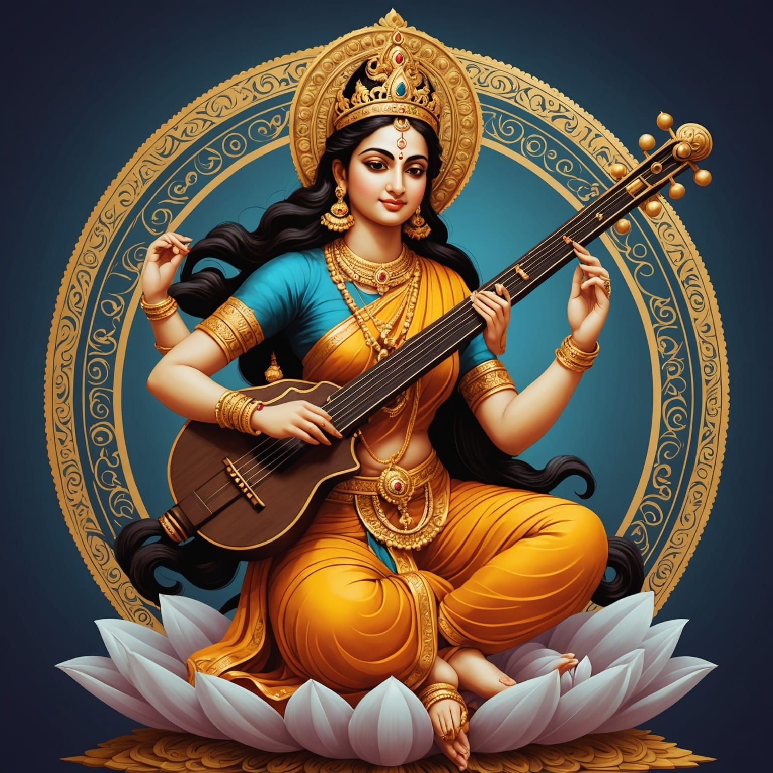 Saraswati: Hindu Goddess of Knowledge and Arts