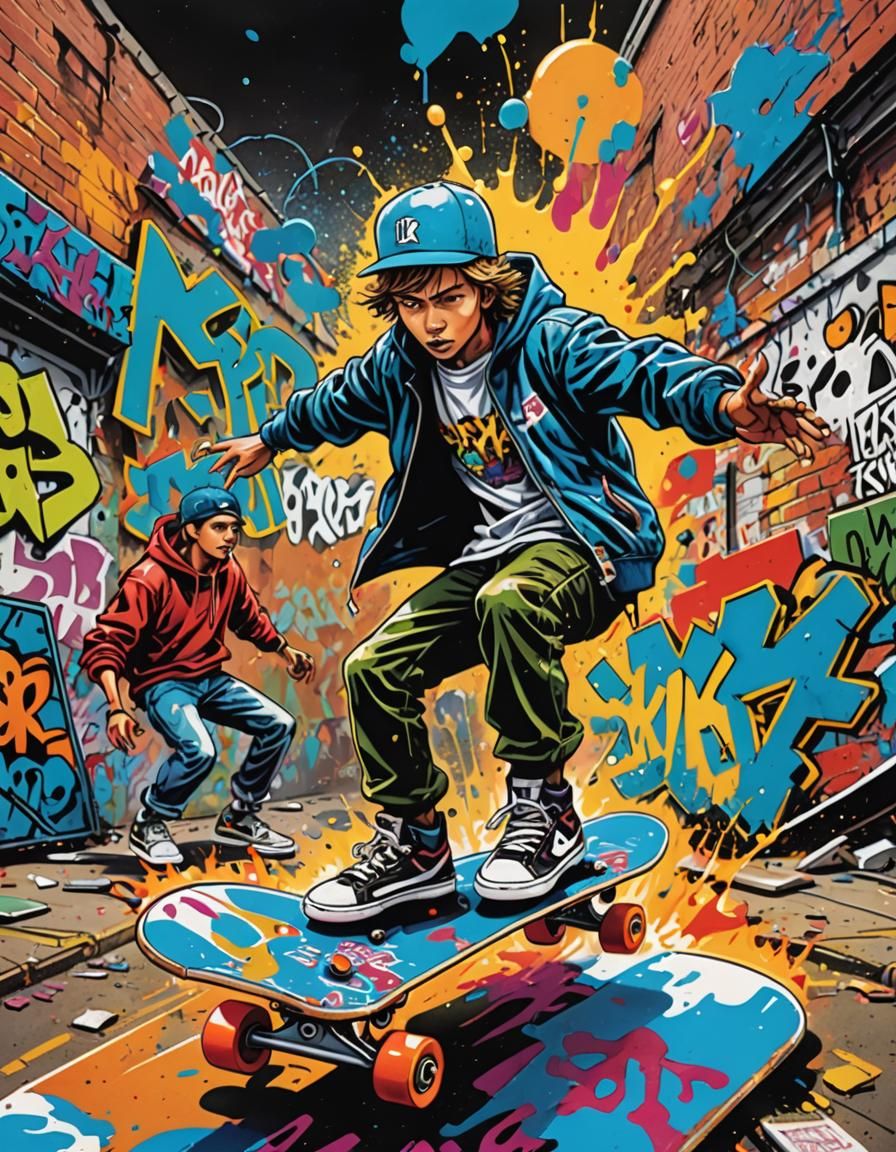 Skater Club: 1990s Comic Book Cover Art