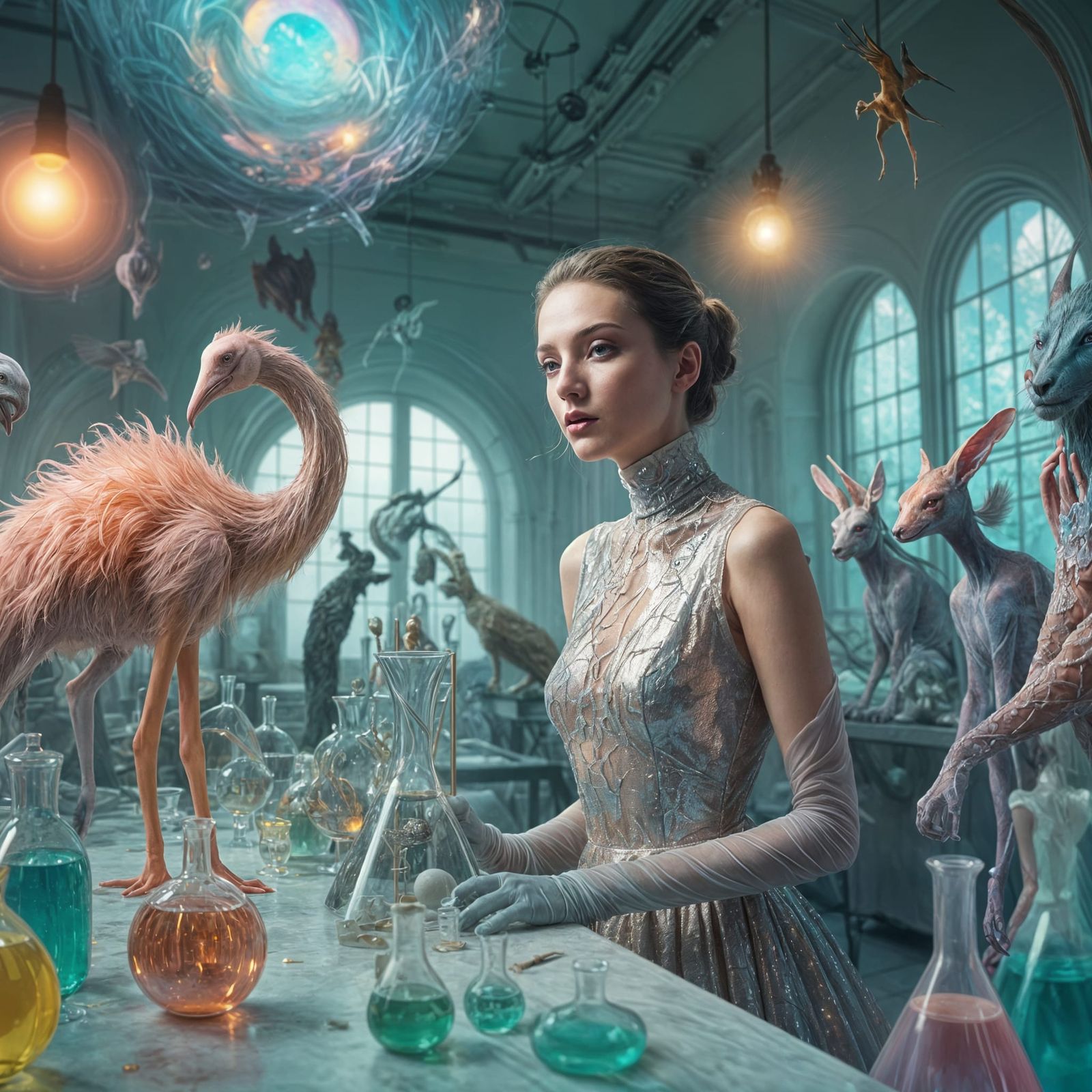 Dreamlike Surrealism: Elegant Beings in Avant-Garde Lab