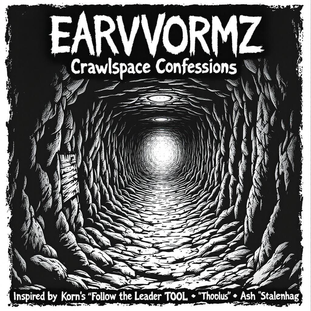 Eerie Album Cover Art Inspired by Korn and TOOL