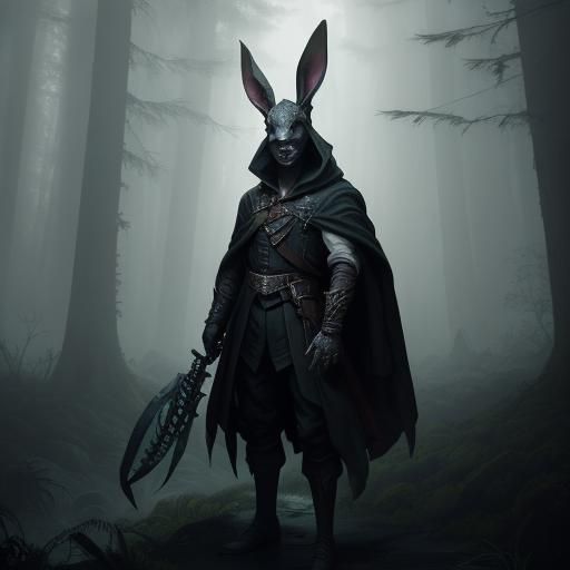 Mystical Forest: Bunny Suit with Knife