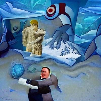 Hitler Finds Frozen Giant Gilgamesh: Renaissance Painting