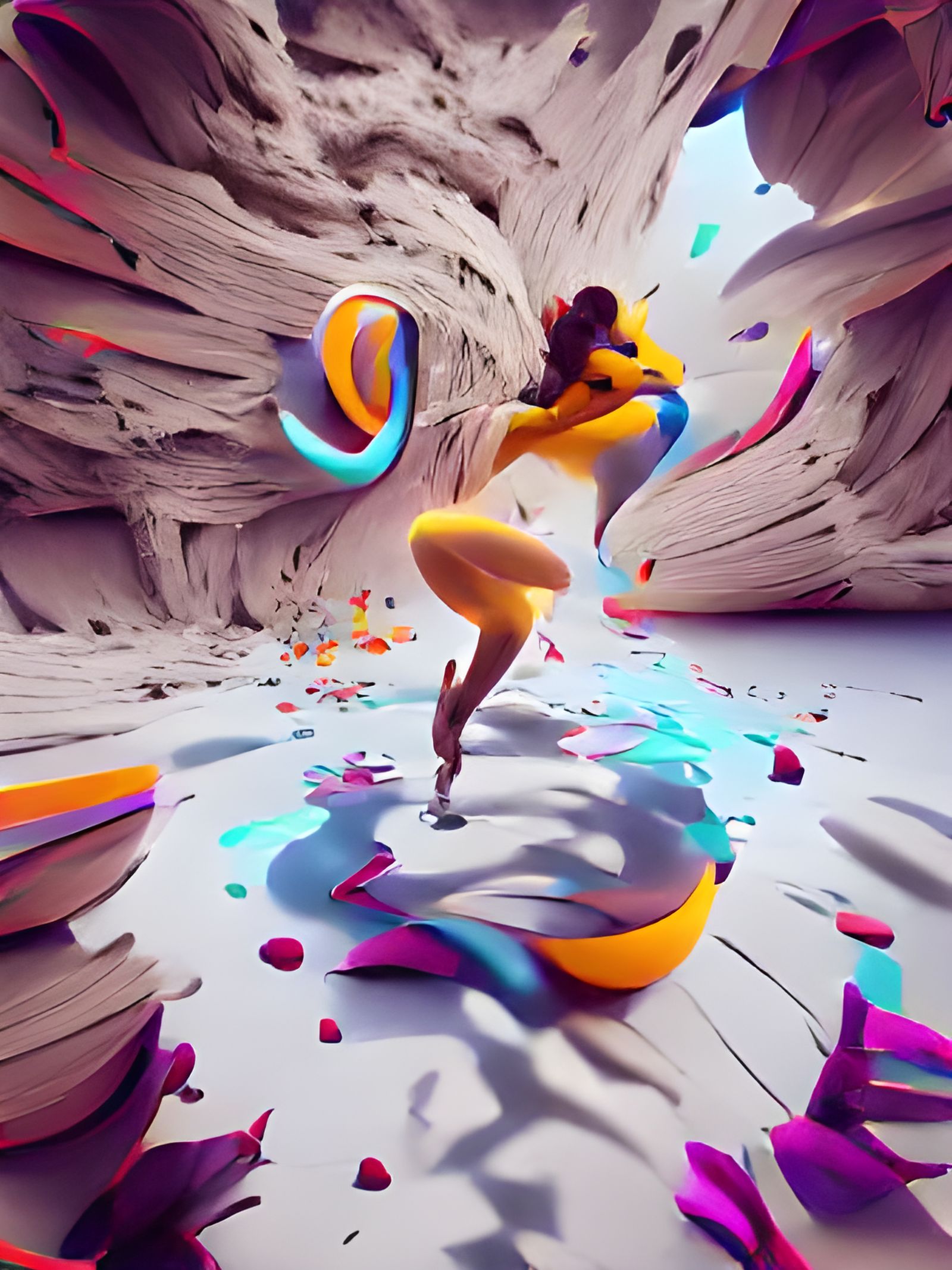 Poetry in Motion: Colorful Photo Illustration