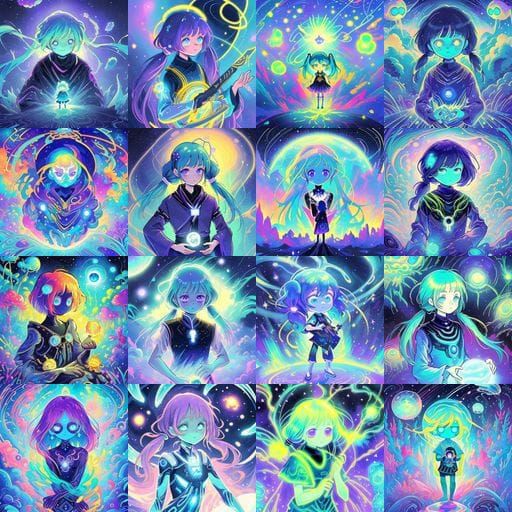 Alien Planet Vista with Nebulae Sky