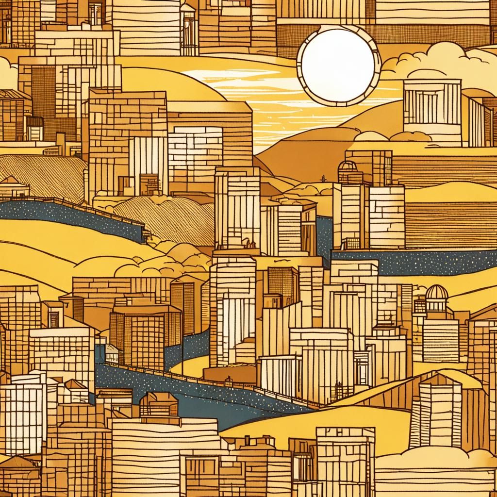 AI Generated Image of Golden Hour