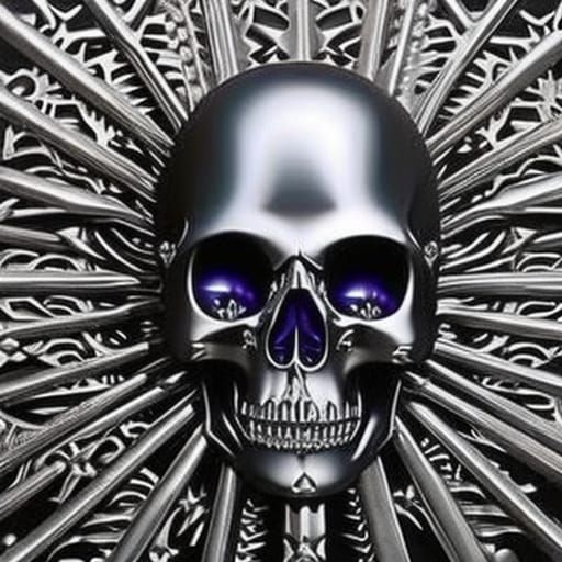 Liquid Metal Skull Art: Breathtaking Metallic Sculpture