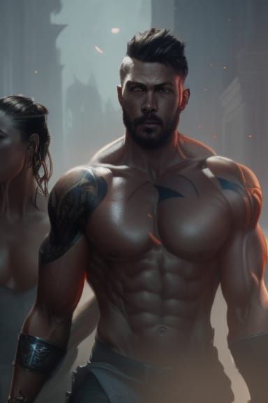 Muscular Women in Dark Fantasy Concept Art