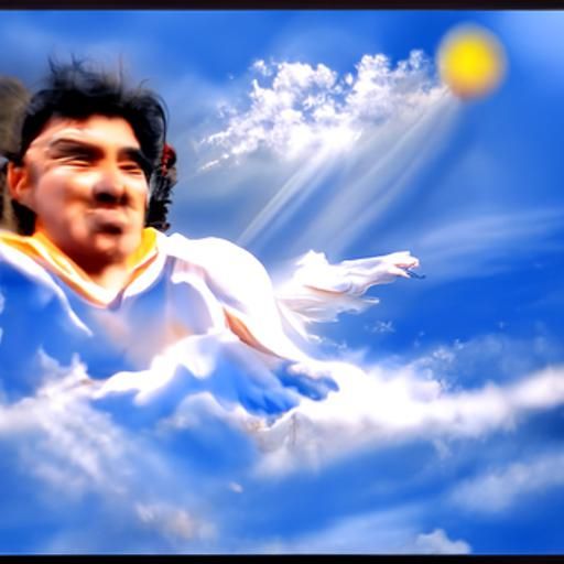Maradona Plays Soccer in Heaven, Divine Sunlight