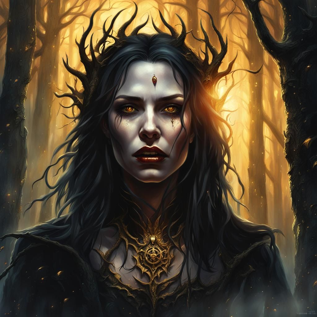 Amy Fisher: Vampire Portrait in Gothic Style