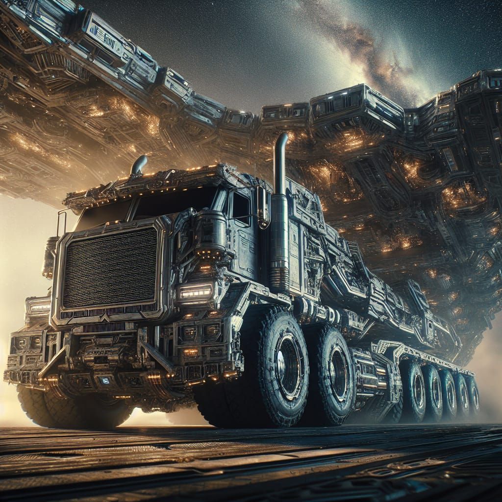 Gigantic Space Mining Truck Transforms into Futuristic Space...