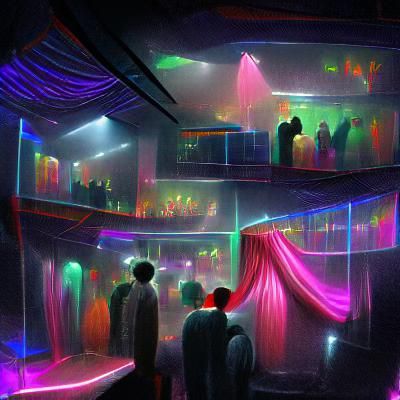 AI Interpretation of a Nightclub
