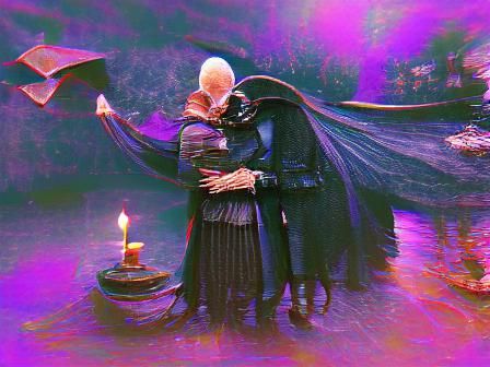 Surreal Dark Arts Image with Contrasting Colors