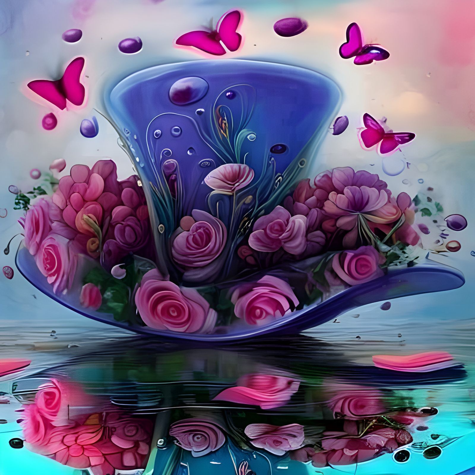 Magenta Butterfly Close-Up