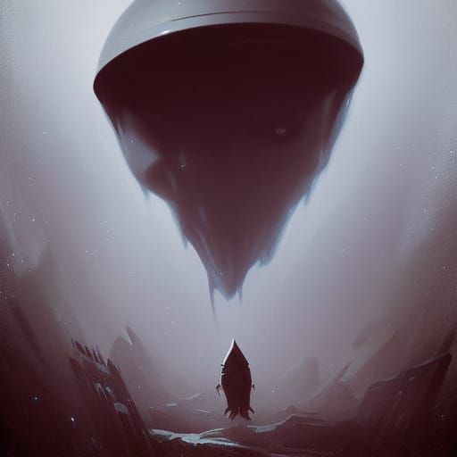 Sinister UFO Creature Art