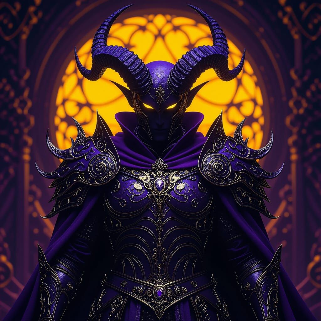 Asmodeus in Baroque Armour, Dark Fantasy Creature