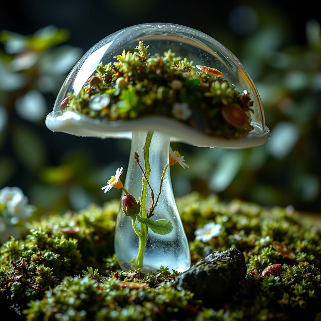 mushroom crystalline glass