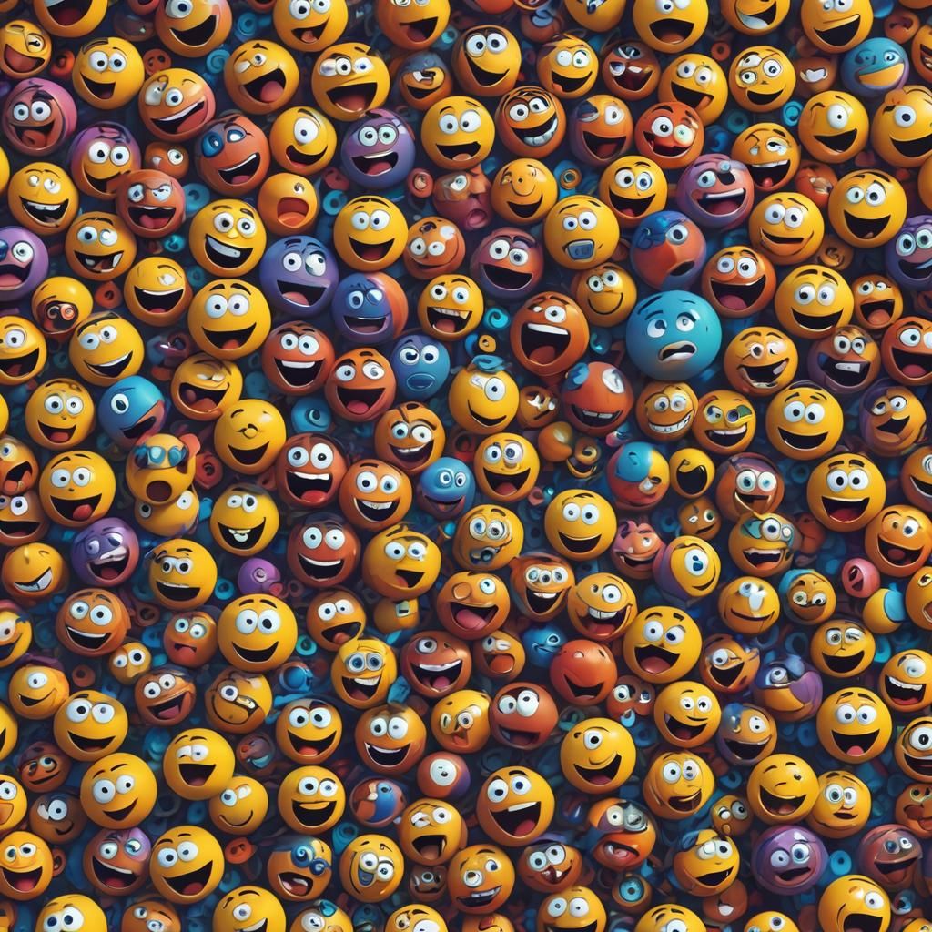 Playful 3D Emoticons in Pixar Style