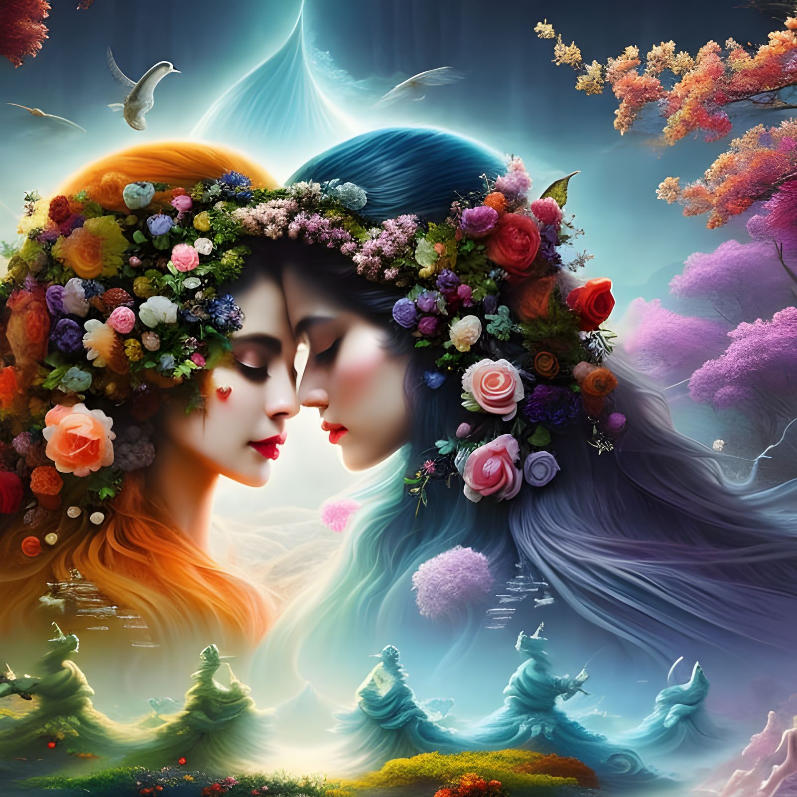 Honeycombs and Bumblebees: Abstract Art of Eternal Love