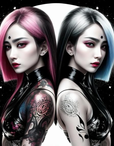 Abstract Duality: AI Generated Concept Art