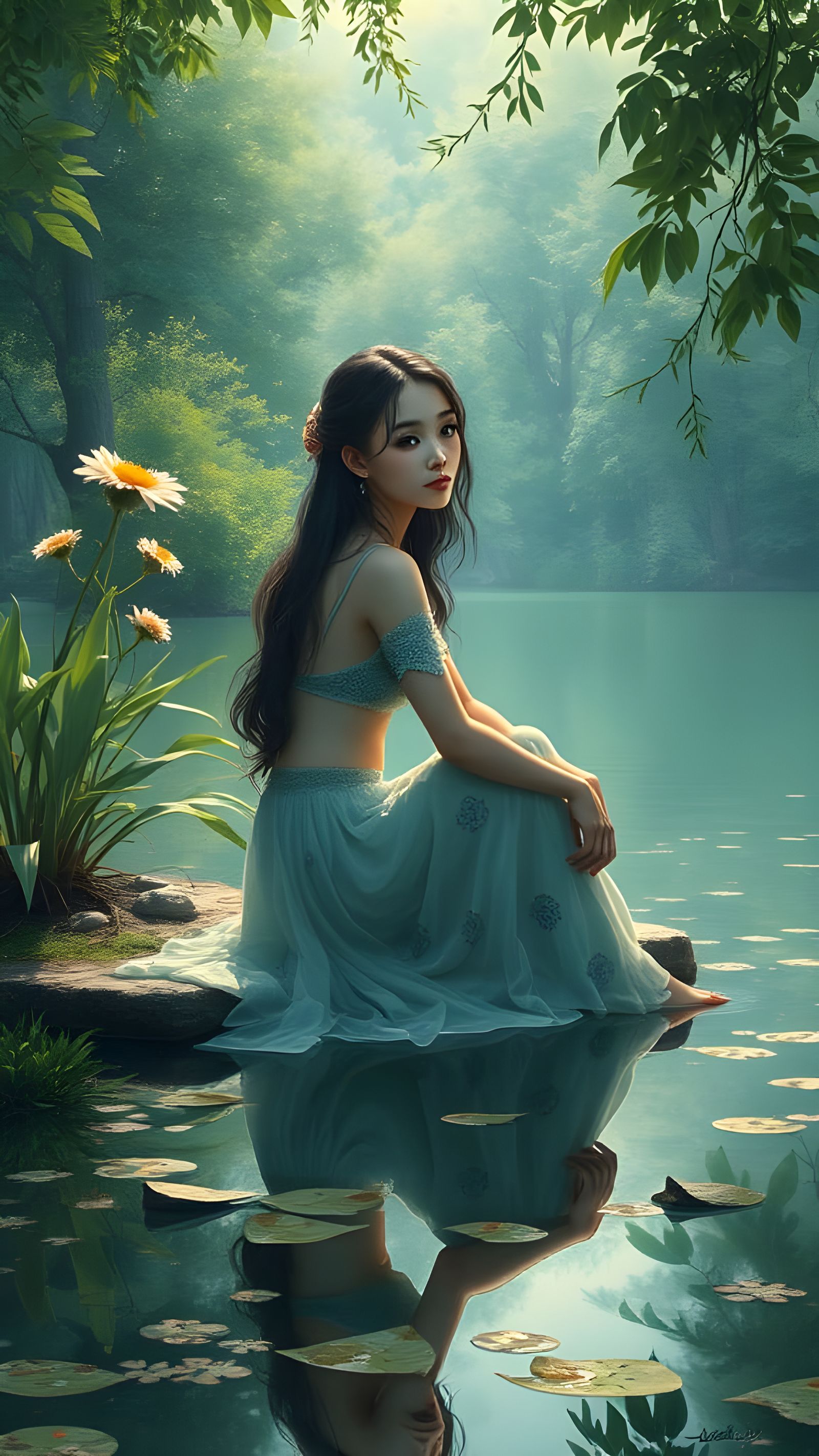 Reflective Surface Study in Minimalist Style