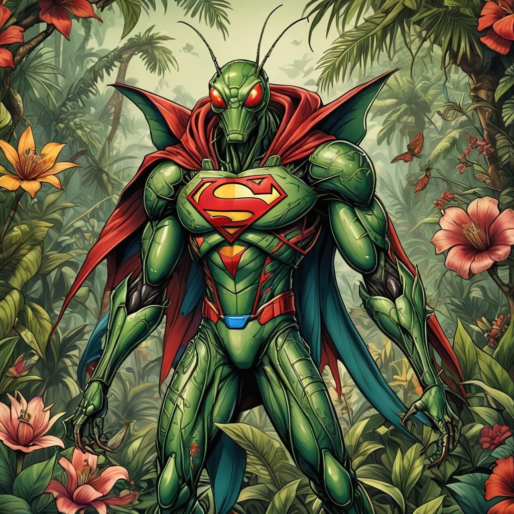 Ready For Action - Praying Mantis Superman