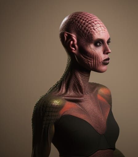 Jem'Hadar Female Portrait in Professional Photography Style