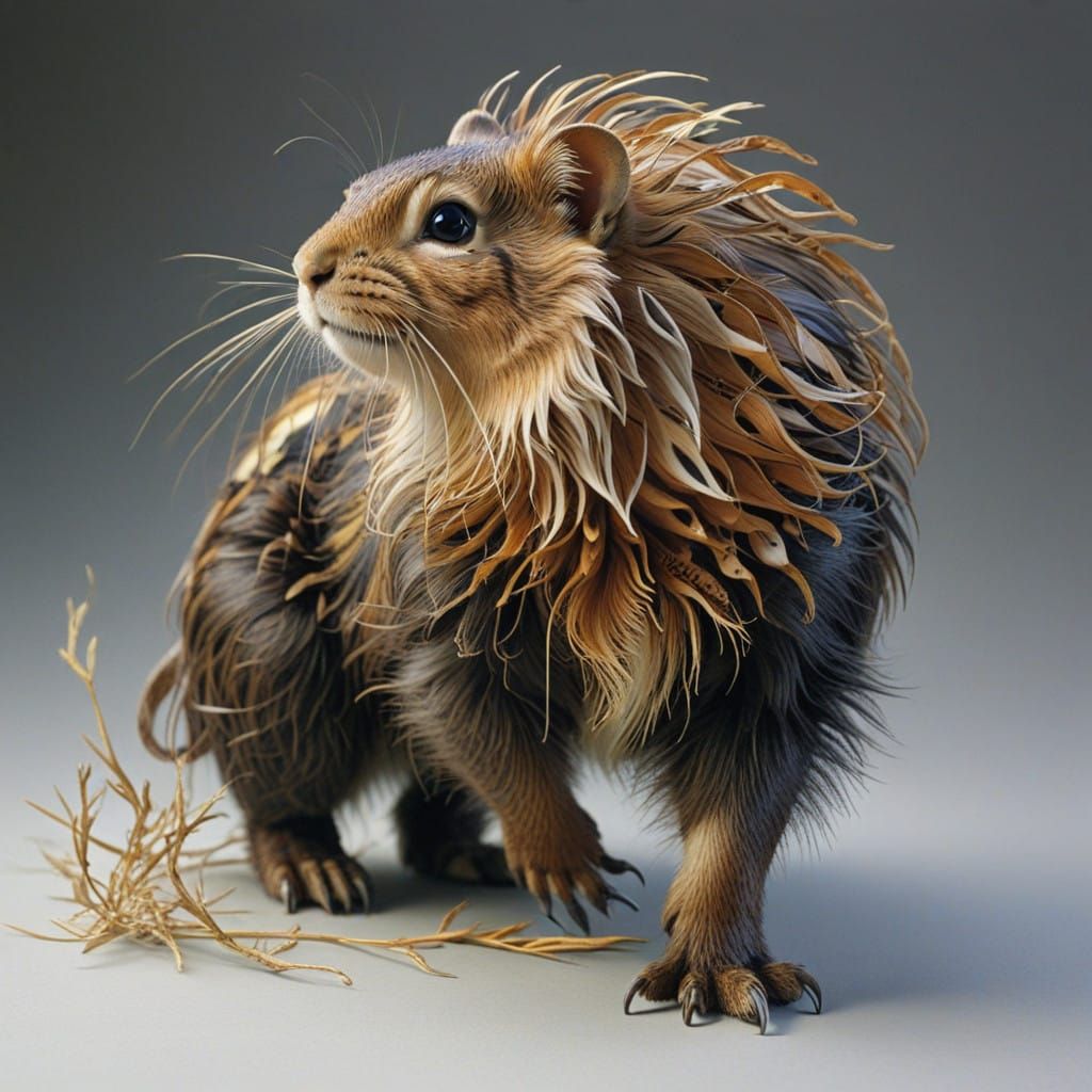 Majestic Quogga Roams Golden African Grassland