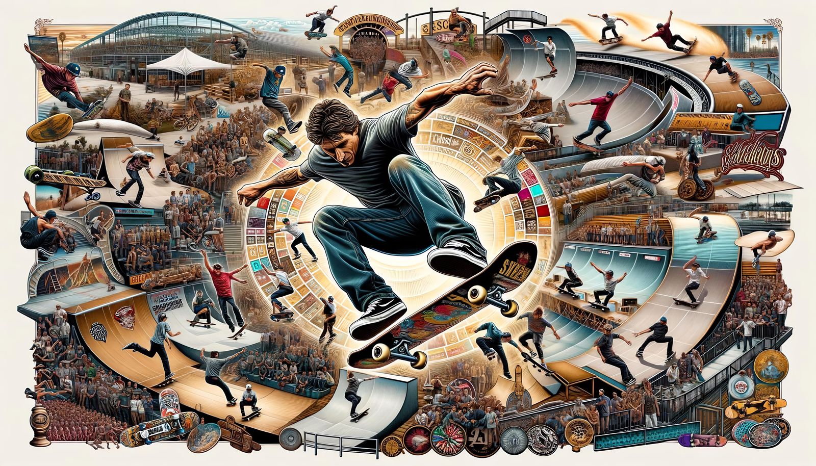 Skateboarder's Legacy: A Tribute in Motion