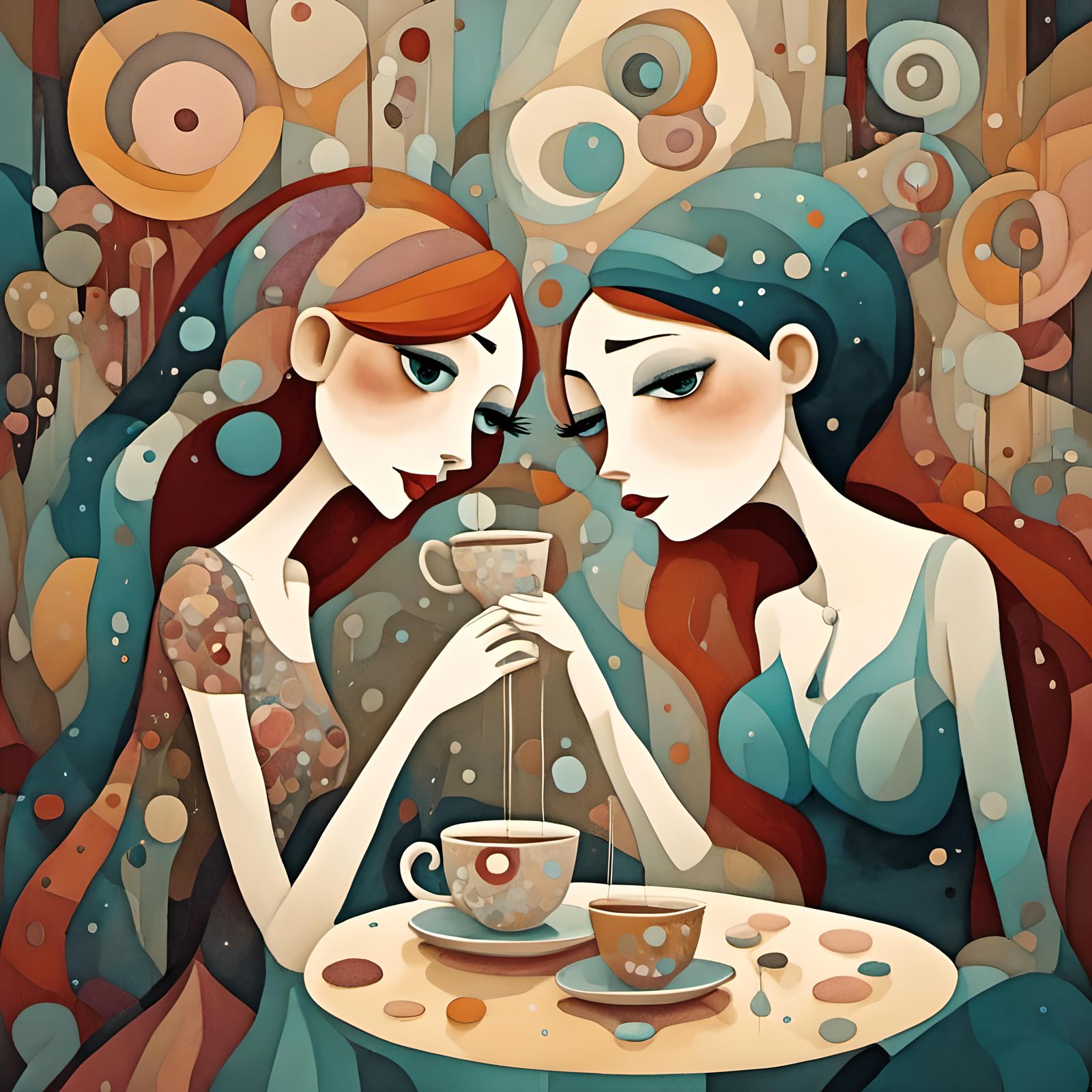 Surreal Coffee Cup Embodies First Date Emotions