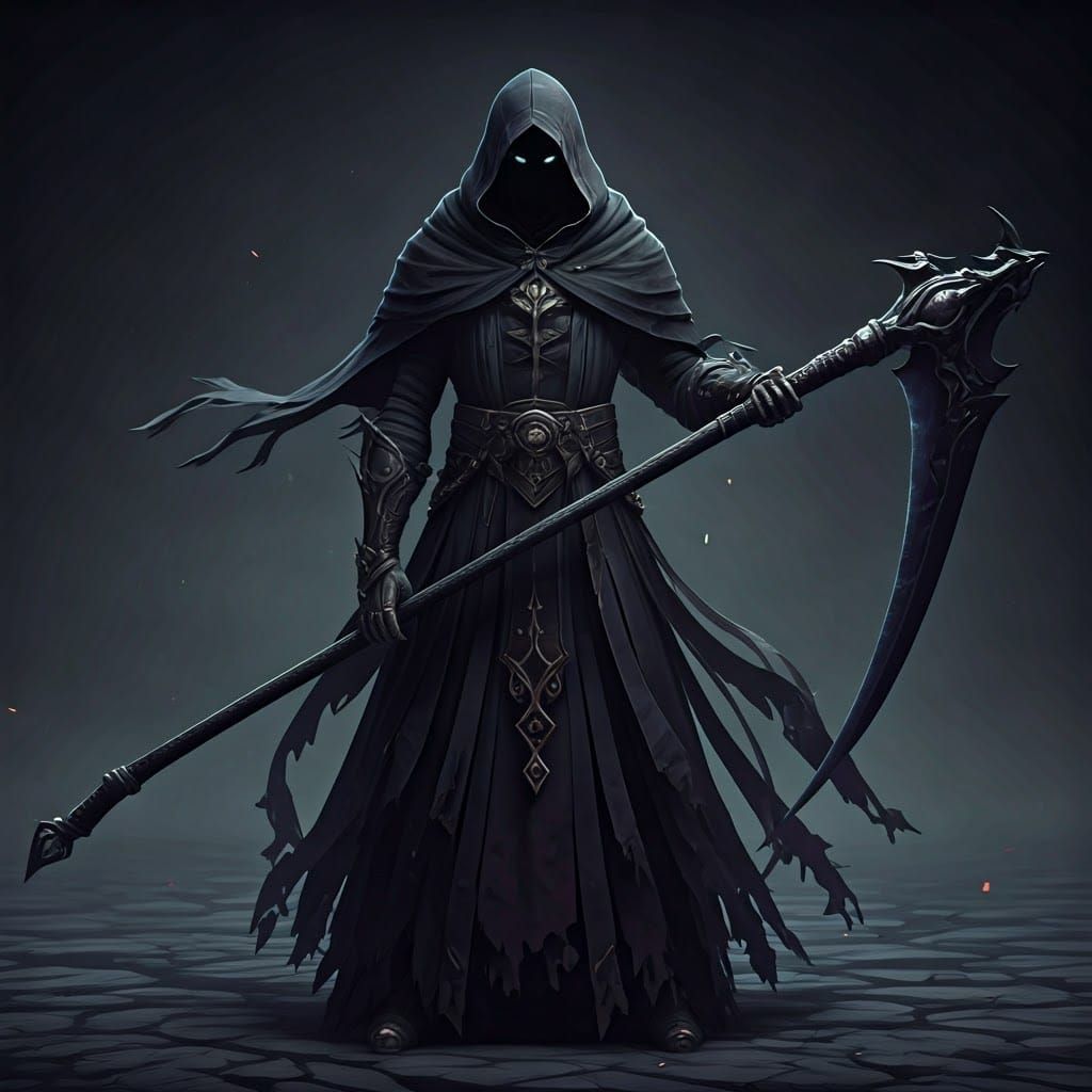 Grim Reaper in 3D Anime Art
