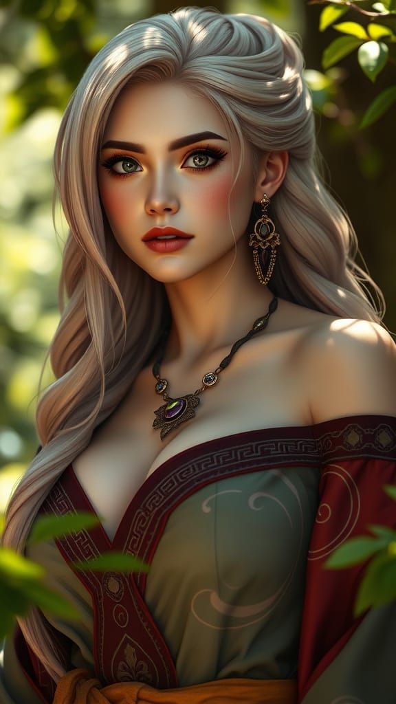 Photorealistic Tsunade as Fifth Hokage in Sunlight