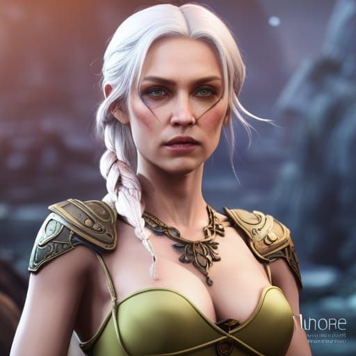 Realistic Digital Painting of a Woman, Detailed Art