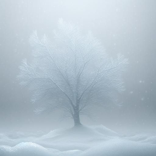 Frosted Glass Landscape in Realistic Digital Art