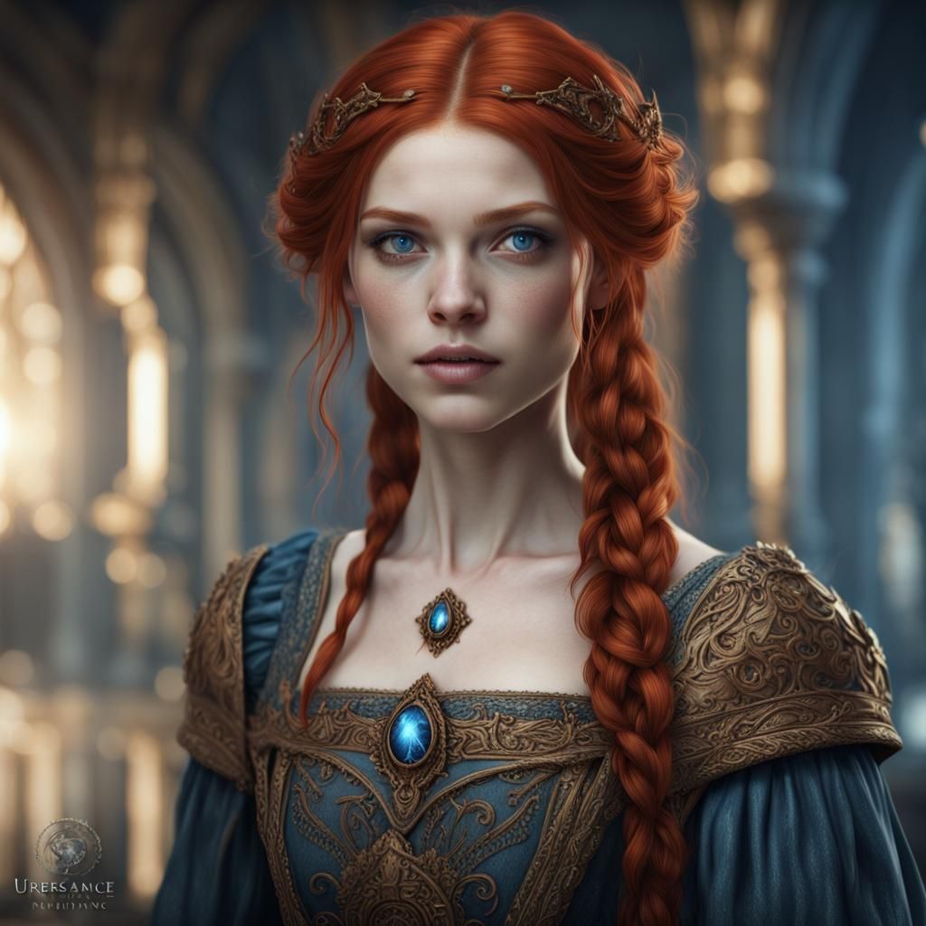 Renaissance Portrait of a Redhead Woman