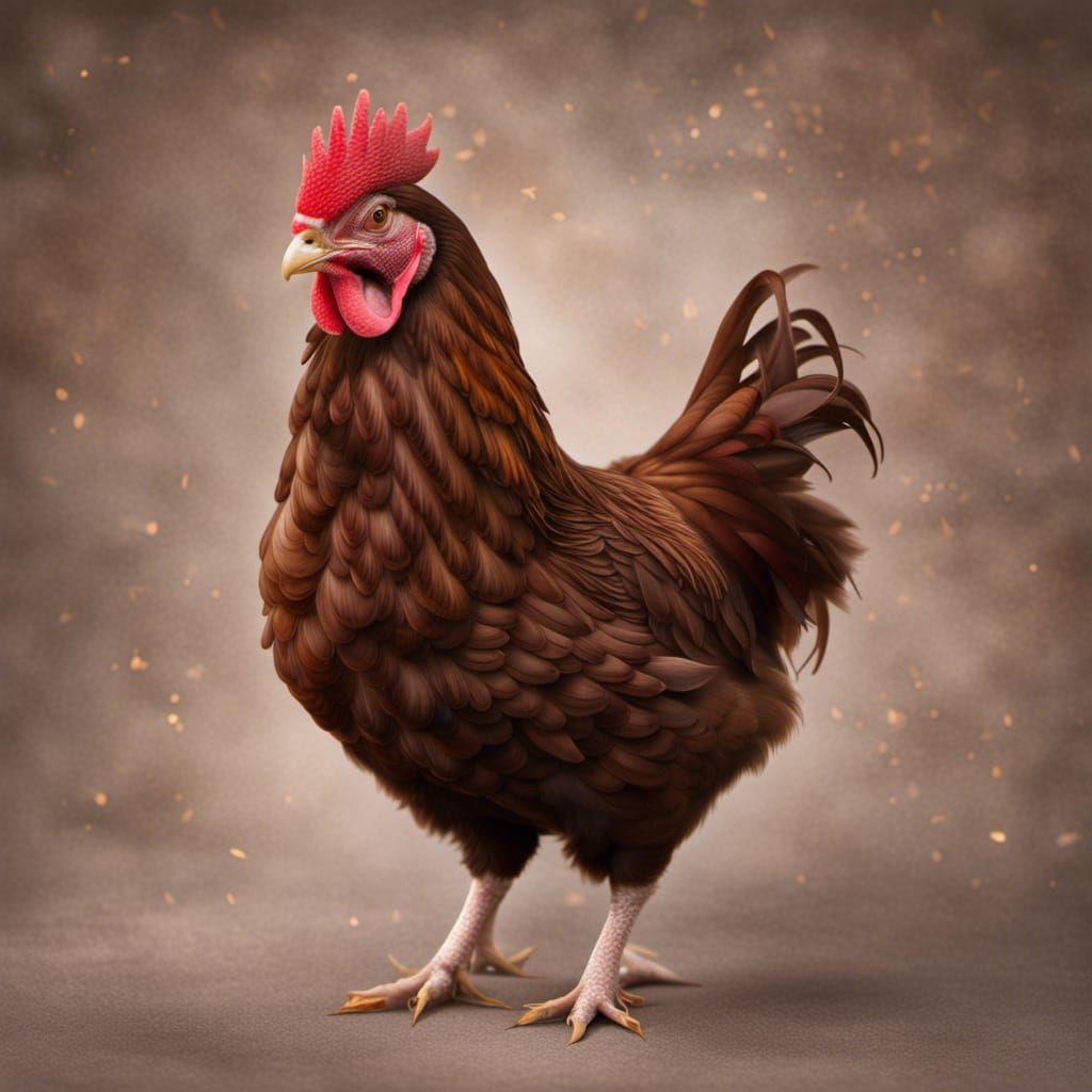 Chocolate Orpington Hen Portrait