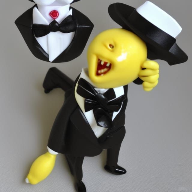 Lemon monster in a tux