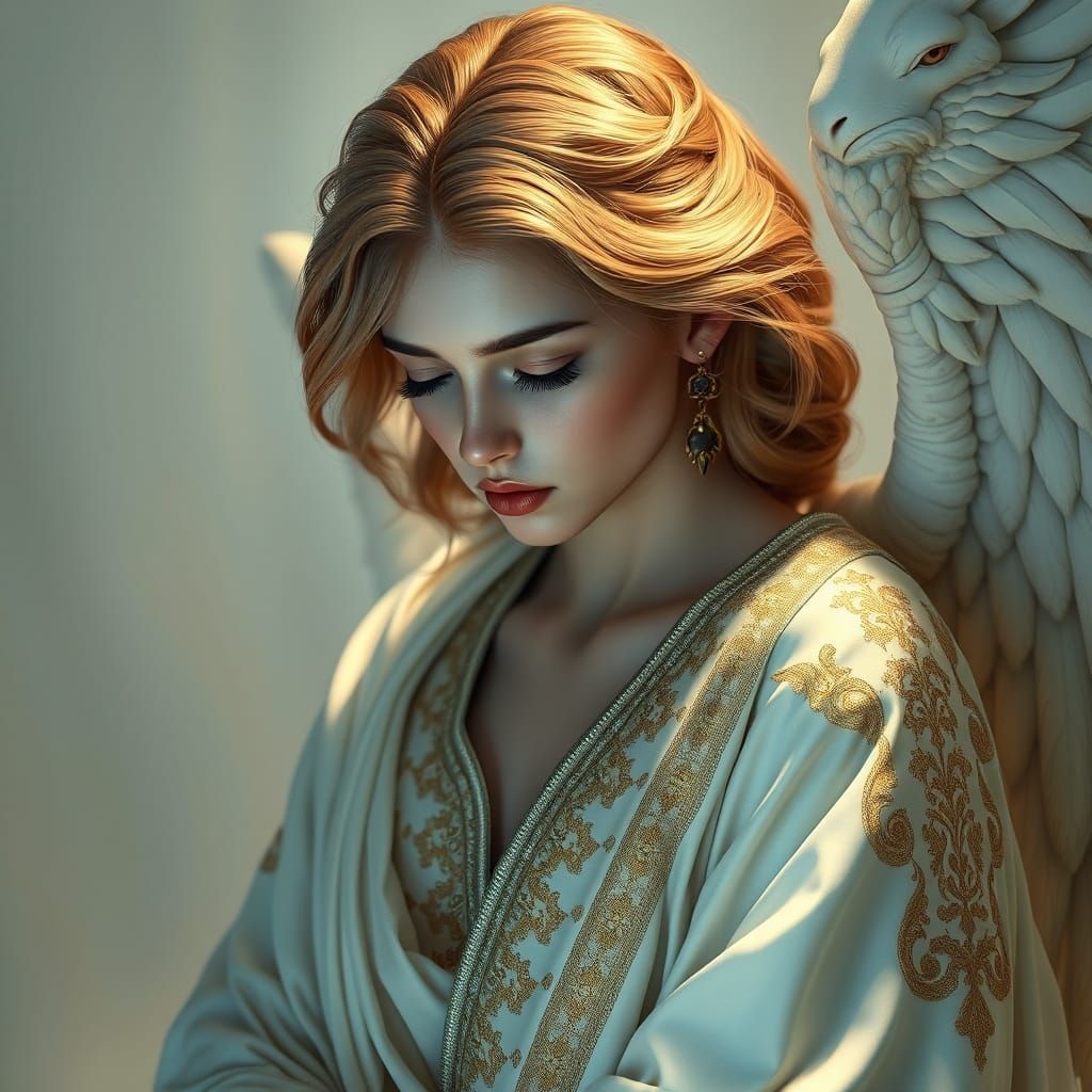 Angel of Serenity in Ethereal Glory