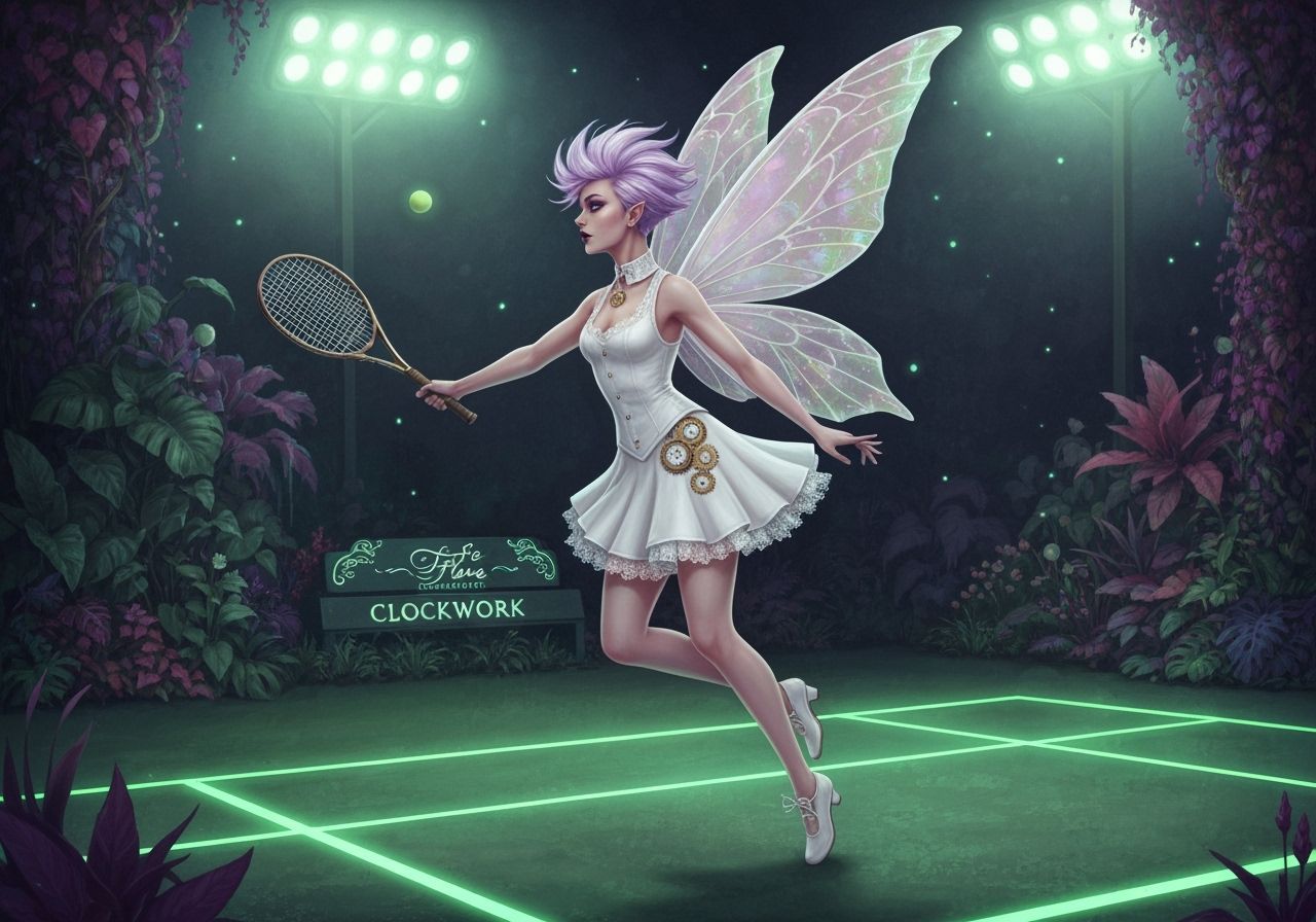 Gothic Fairy Returns Serve on Bioluminescent Court